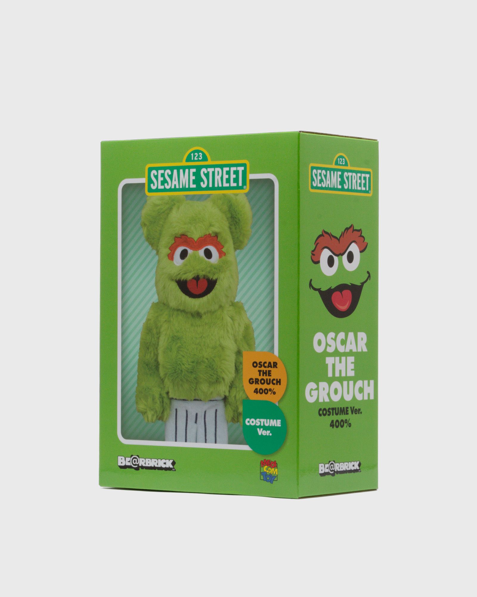 BEARBRICK 400% SESAME STREET OSCAR THE GROUCH COSTUME VERSION