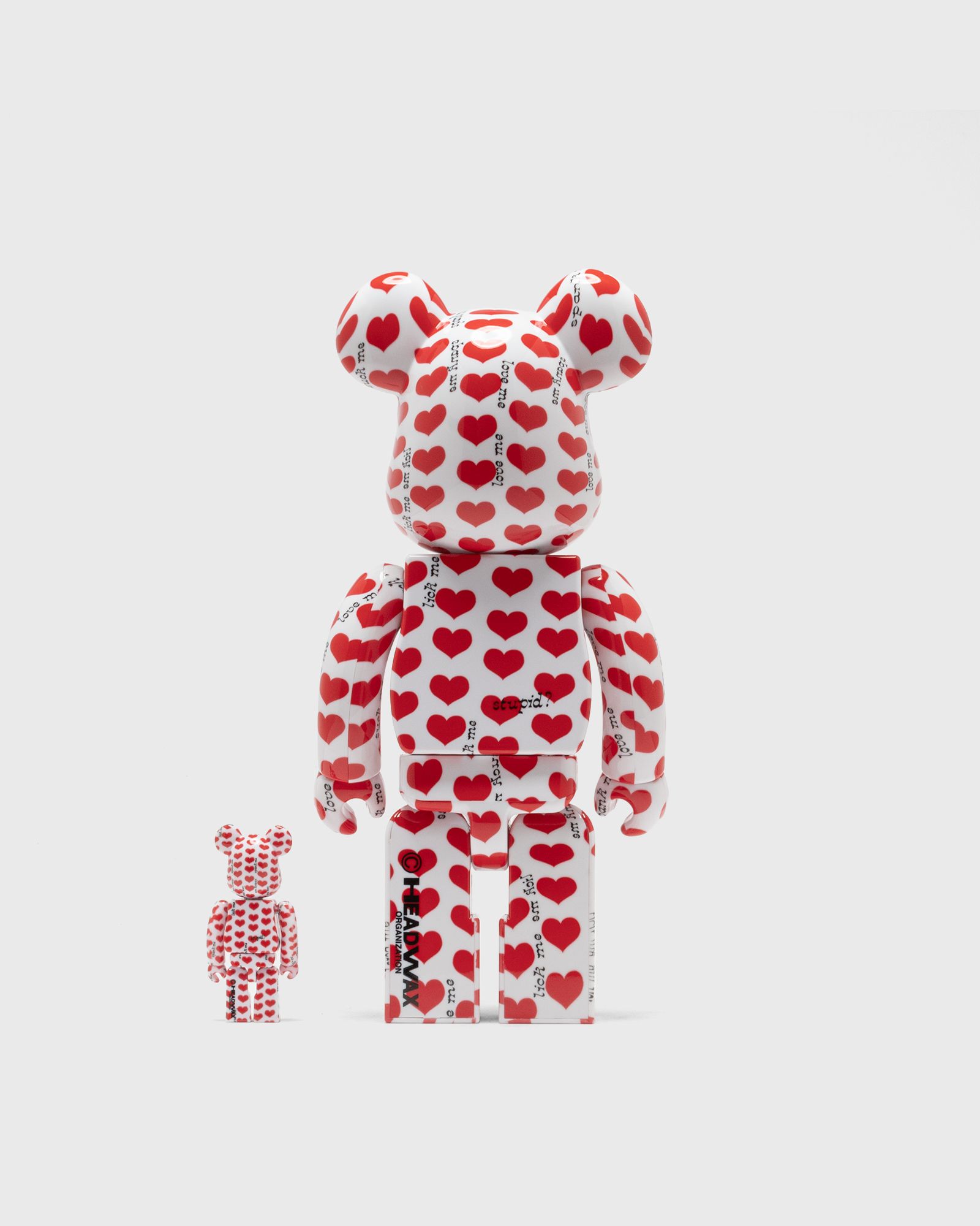 BEARBRICK 100% 400% AMPLIFIER WHITE HEART