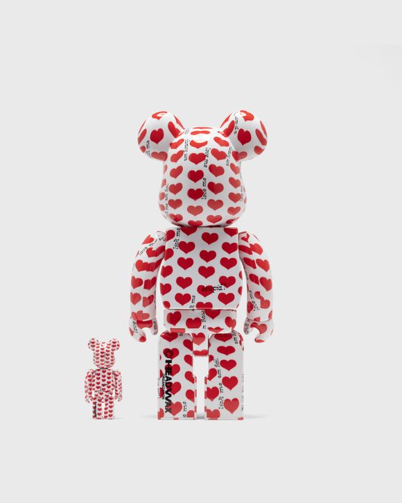 BEARBRICK 100% 400% AMPLIFIER WHITE HEART