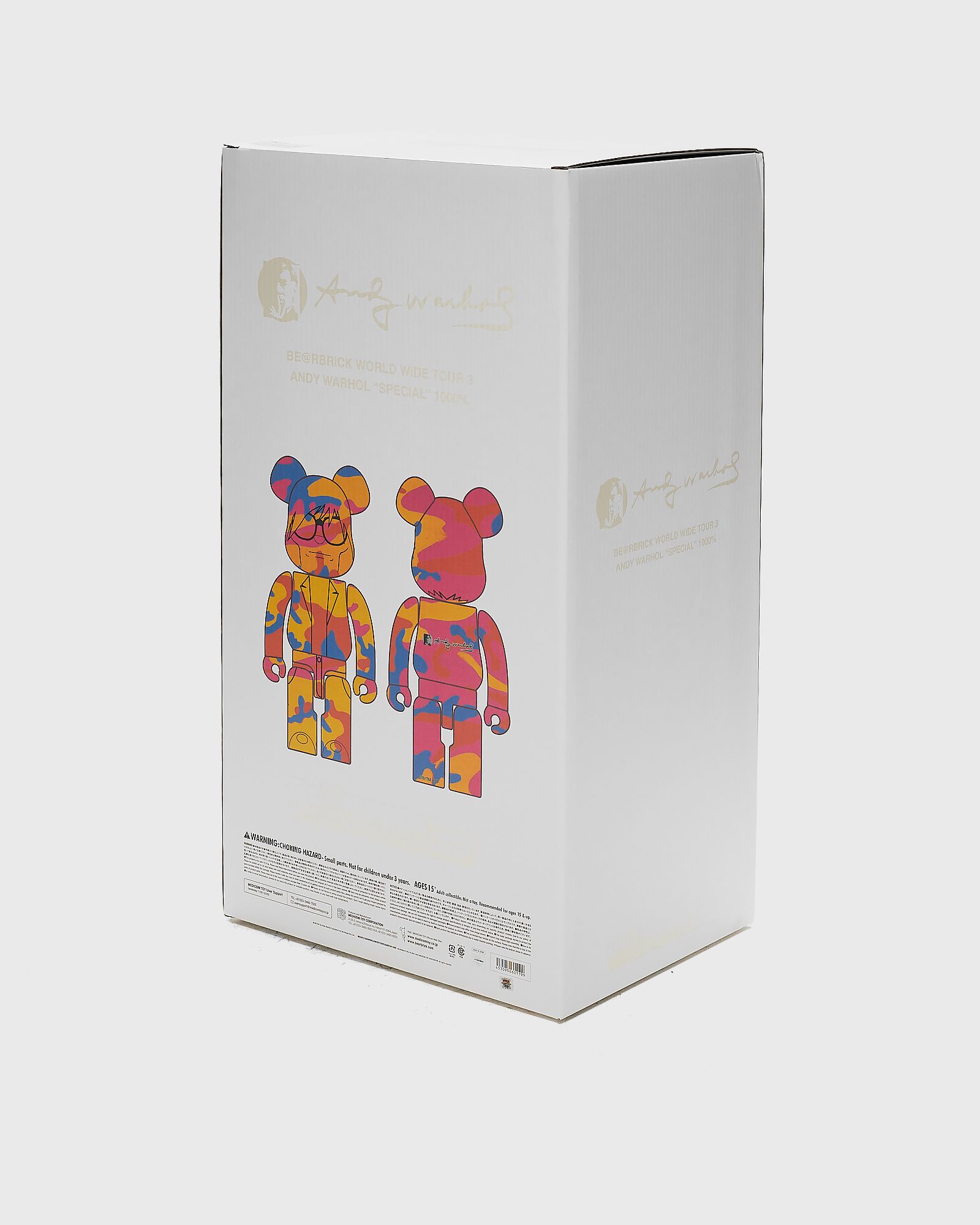 BEARBRICK 1000% ANDY WARHOL BWWT 3