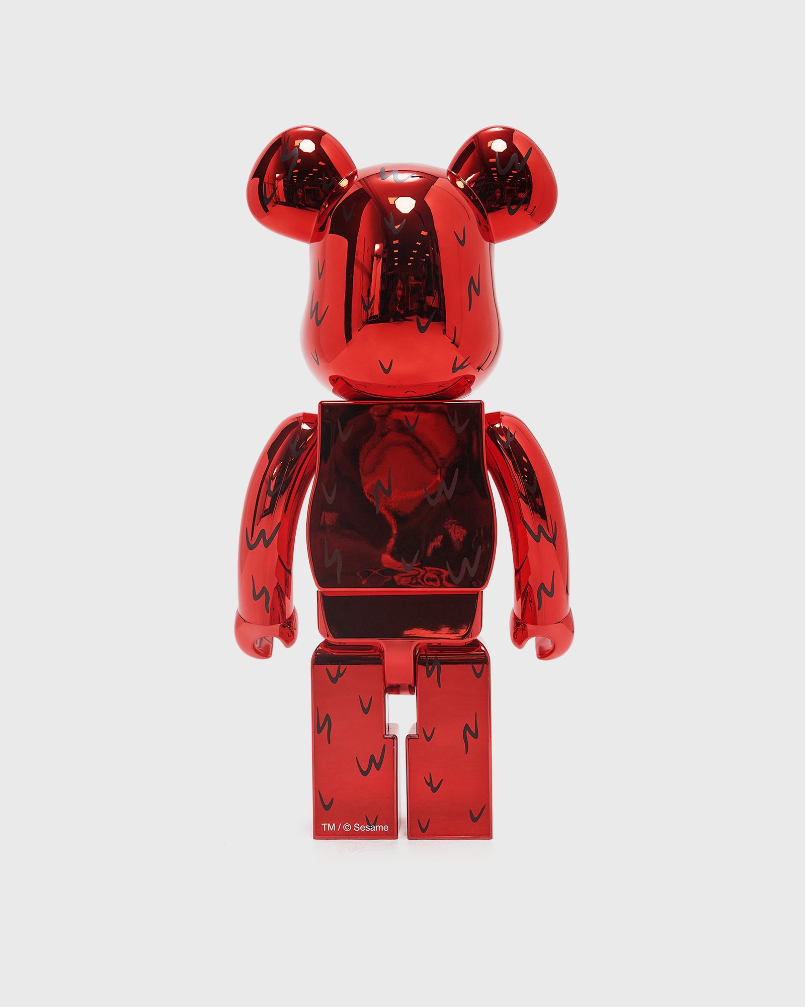 MEDICOM BEARBRICK 1000% SESAME STREET ELMO CHROME Red | BSTN