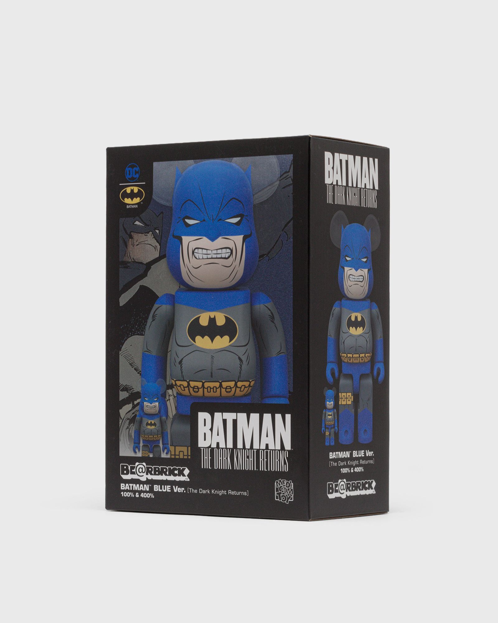 BEARBRICK 100% 400% THE DARK KNIGHT RETURNS BATMAN BLUE