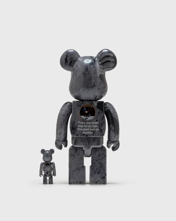 BEARBRICK 100% 400% MOON FOOTPRINTS