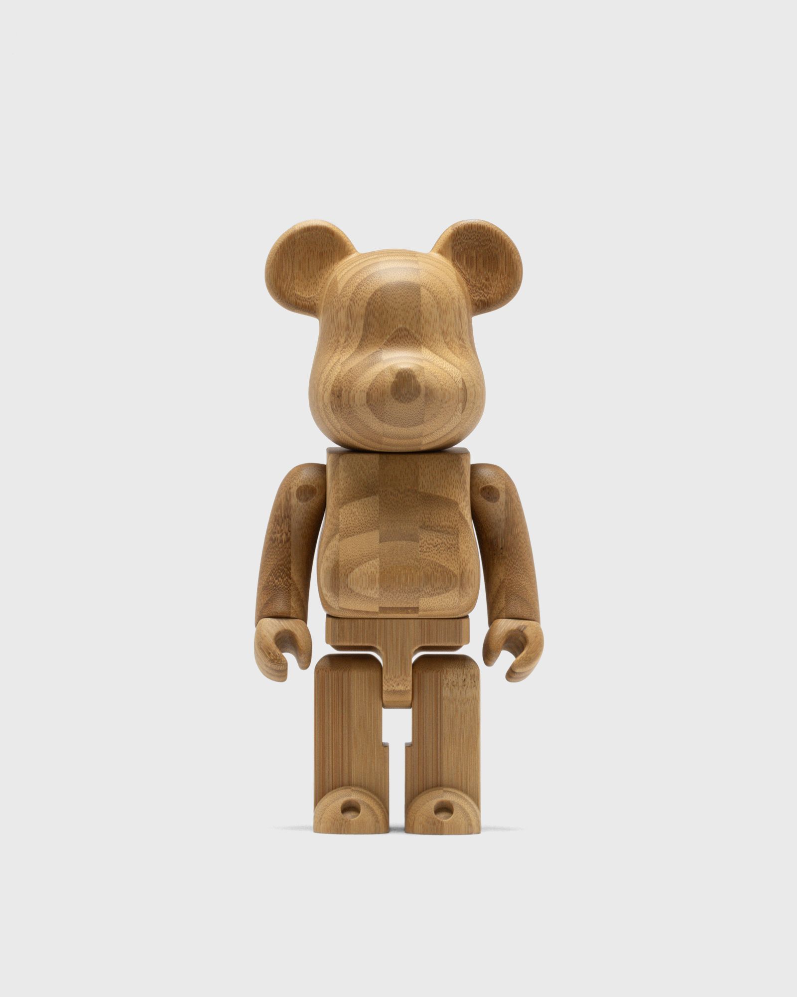 MEDICOM BEARBRICK 400% KARIMOKU BAMBOO Brown | BSTN Store