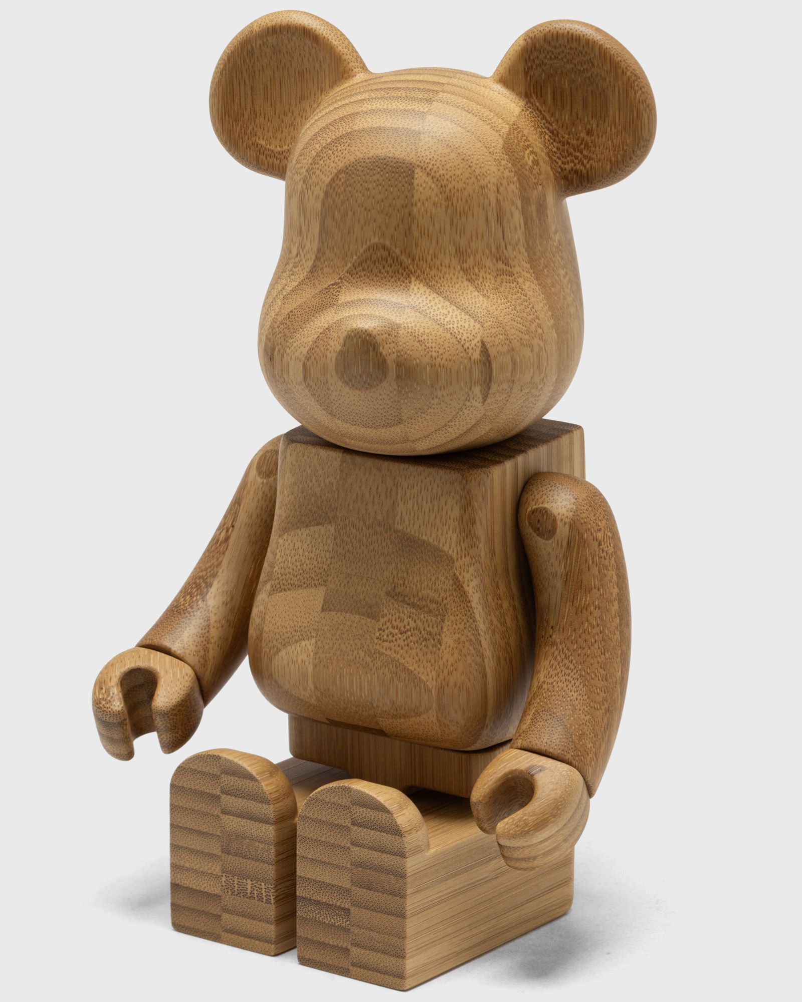 MEDICOM BEARBRICK 400% KARIMOKU BAMBOO Brown | BSTN Store