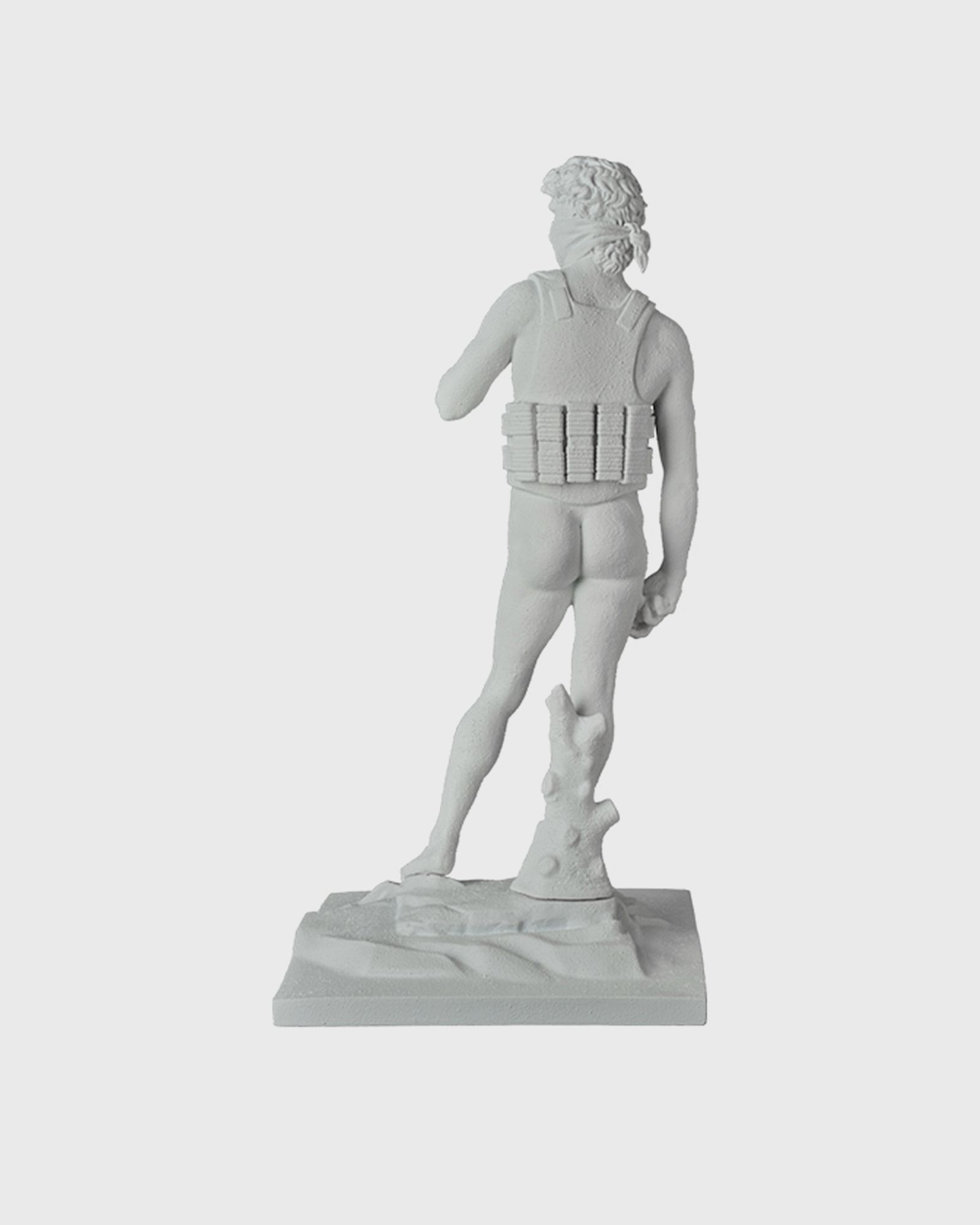 BRANDALISM SUICIDE MAN STATUE GESSO VERSION