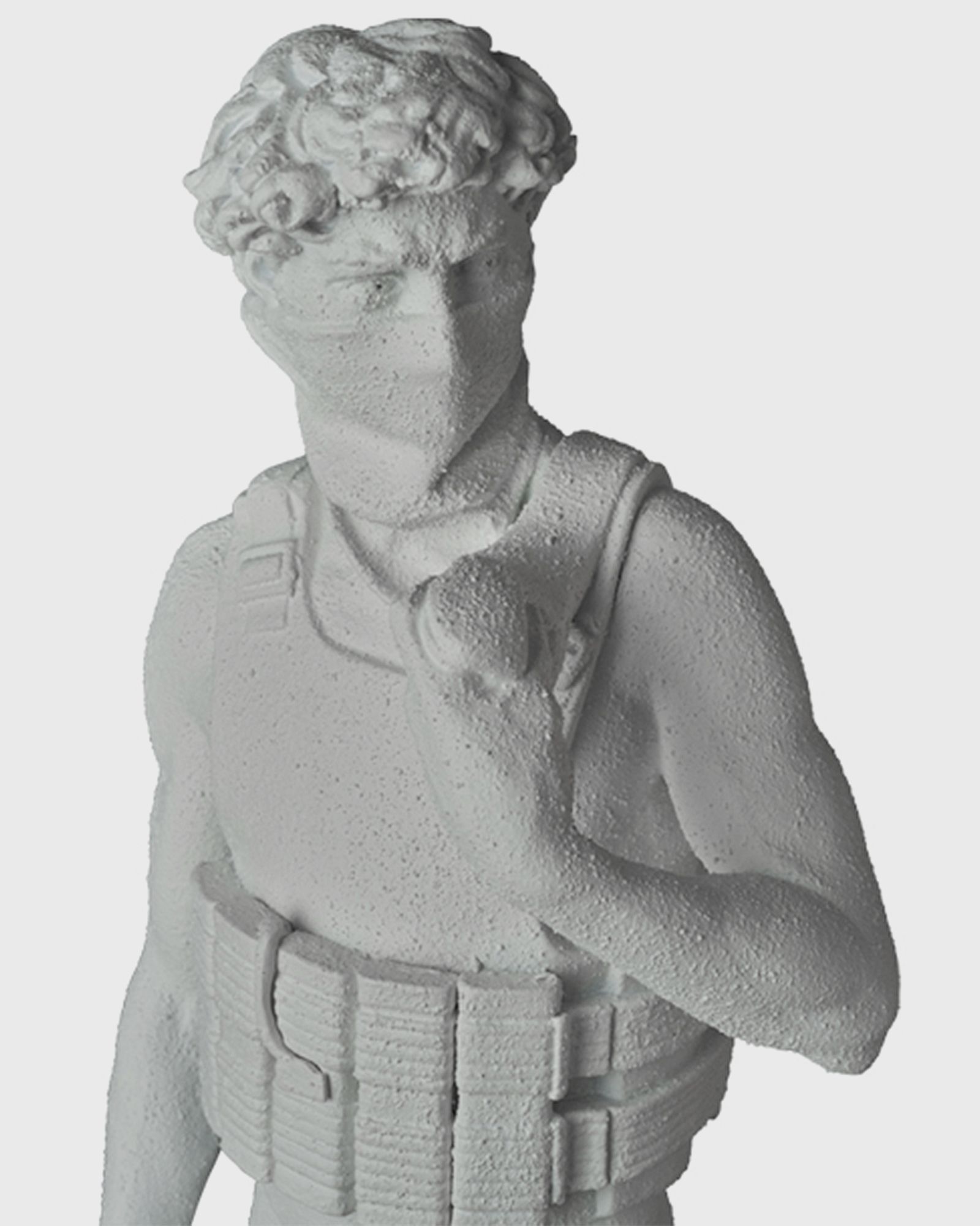 BRANDALISM SUICIDE MAN STATUE GESSO VERSION