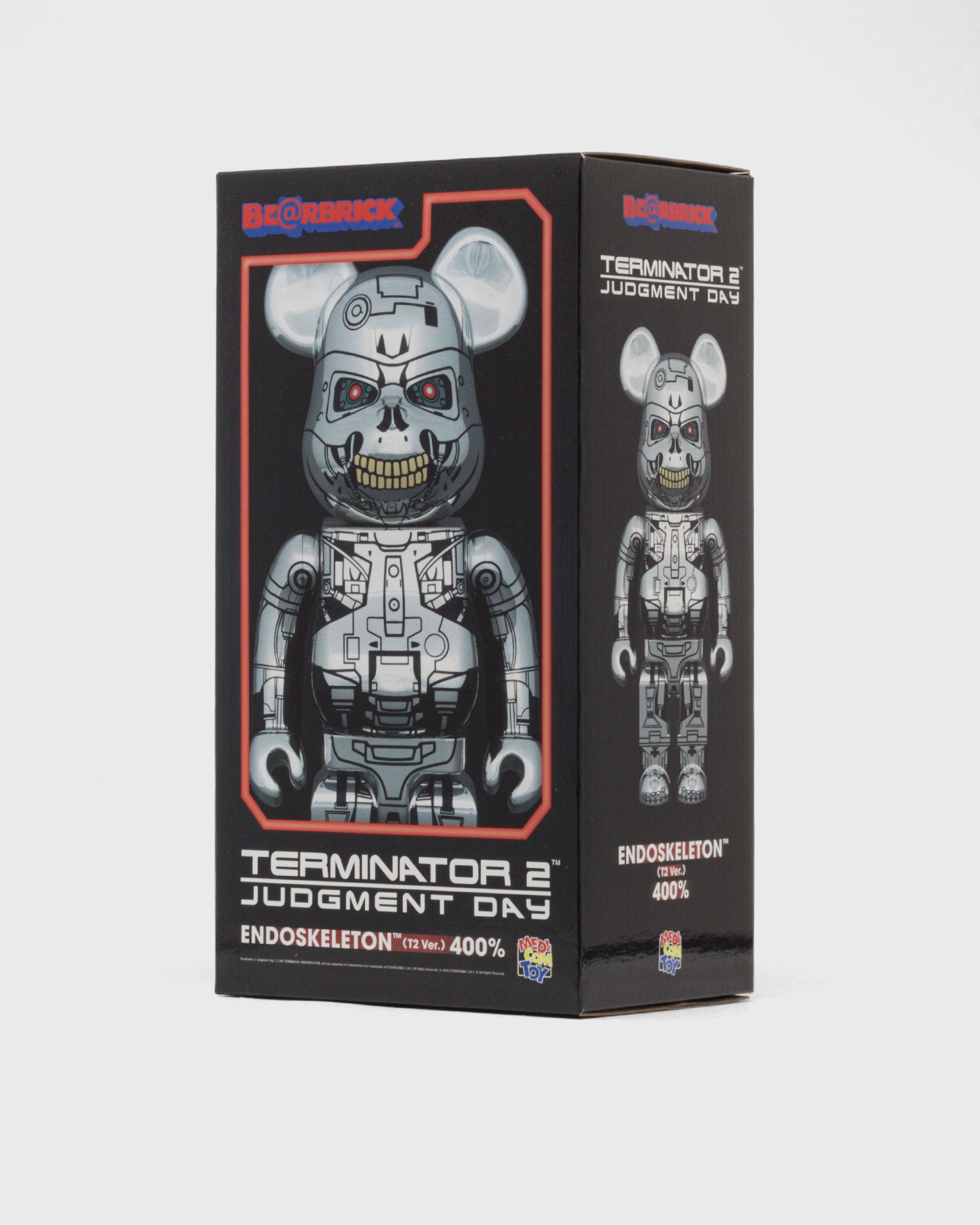 MEDICOM BEARBRICK 400% TERMINATOR 2 T-800 ENDOSKELETON