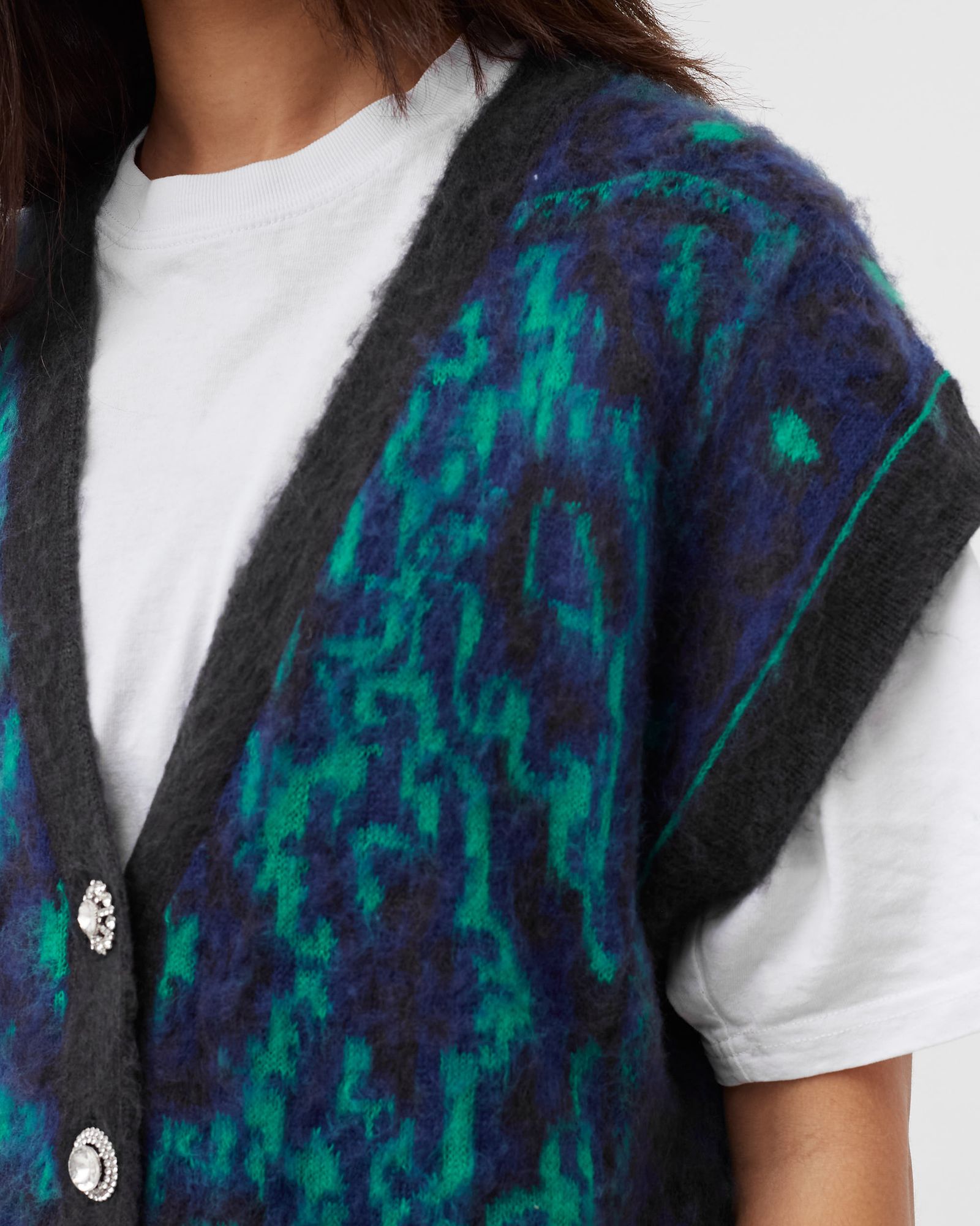 Baba's Fuzzy Sweater Vest