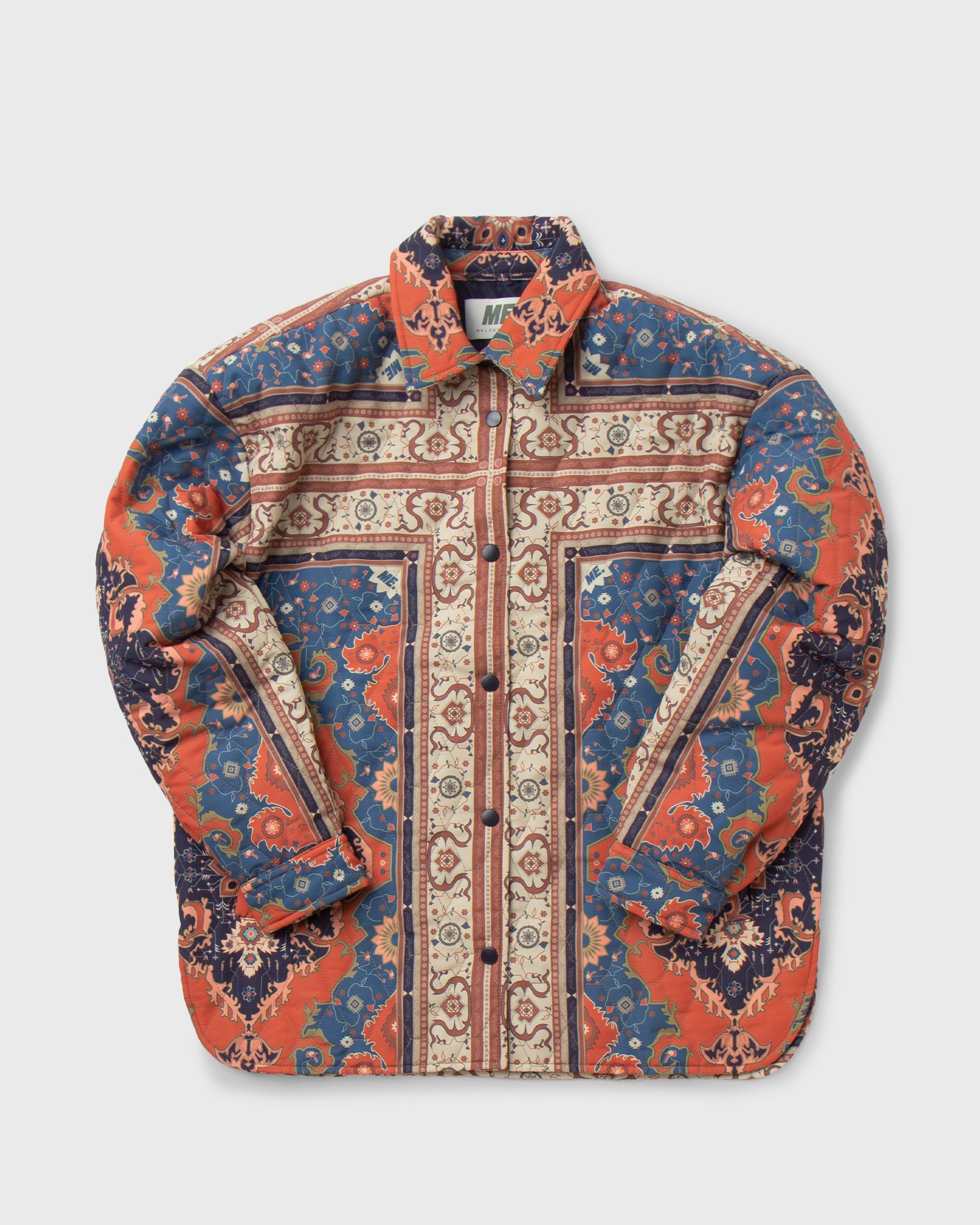 Persian Rug Quilted Shirt Jacket