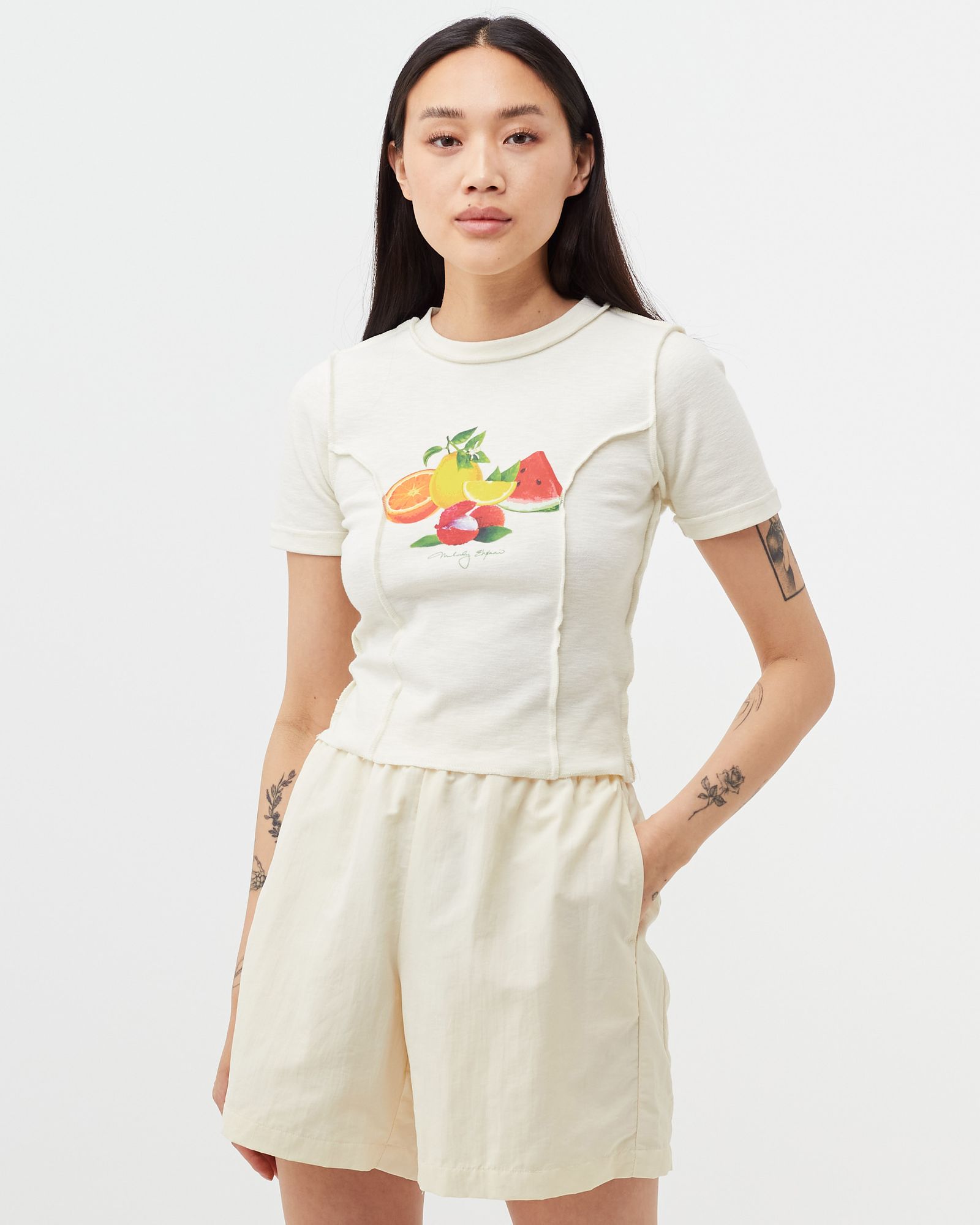 JUICY REVERSE SEAM BABY TEE