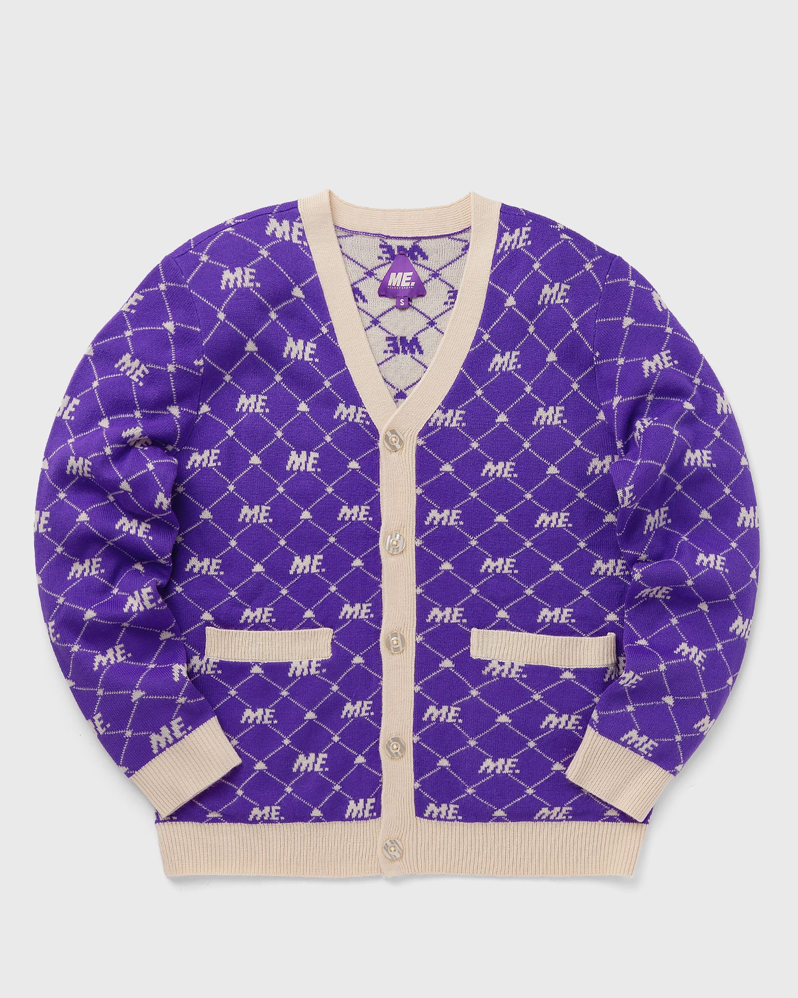 ME. Monogram Cardigan - Magic Purple