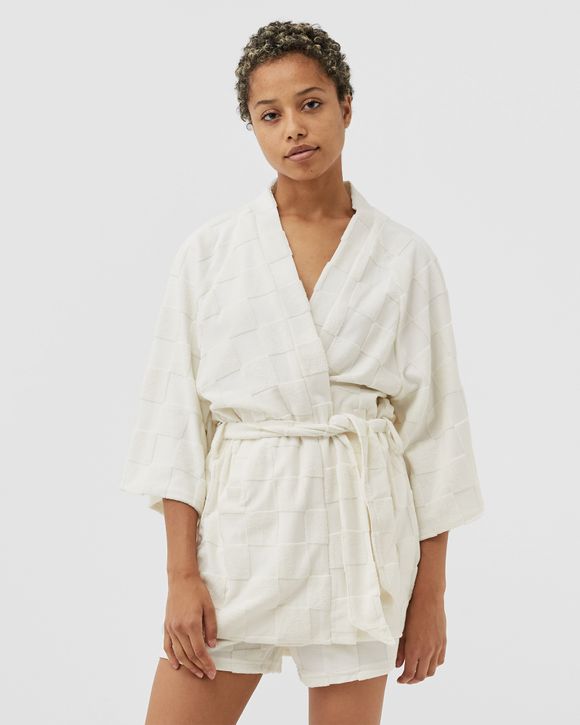 Estelle Terrycloth Check Robe
