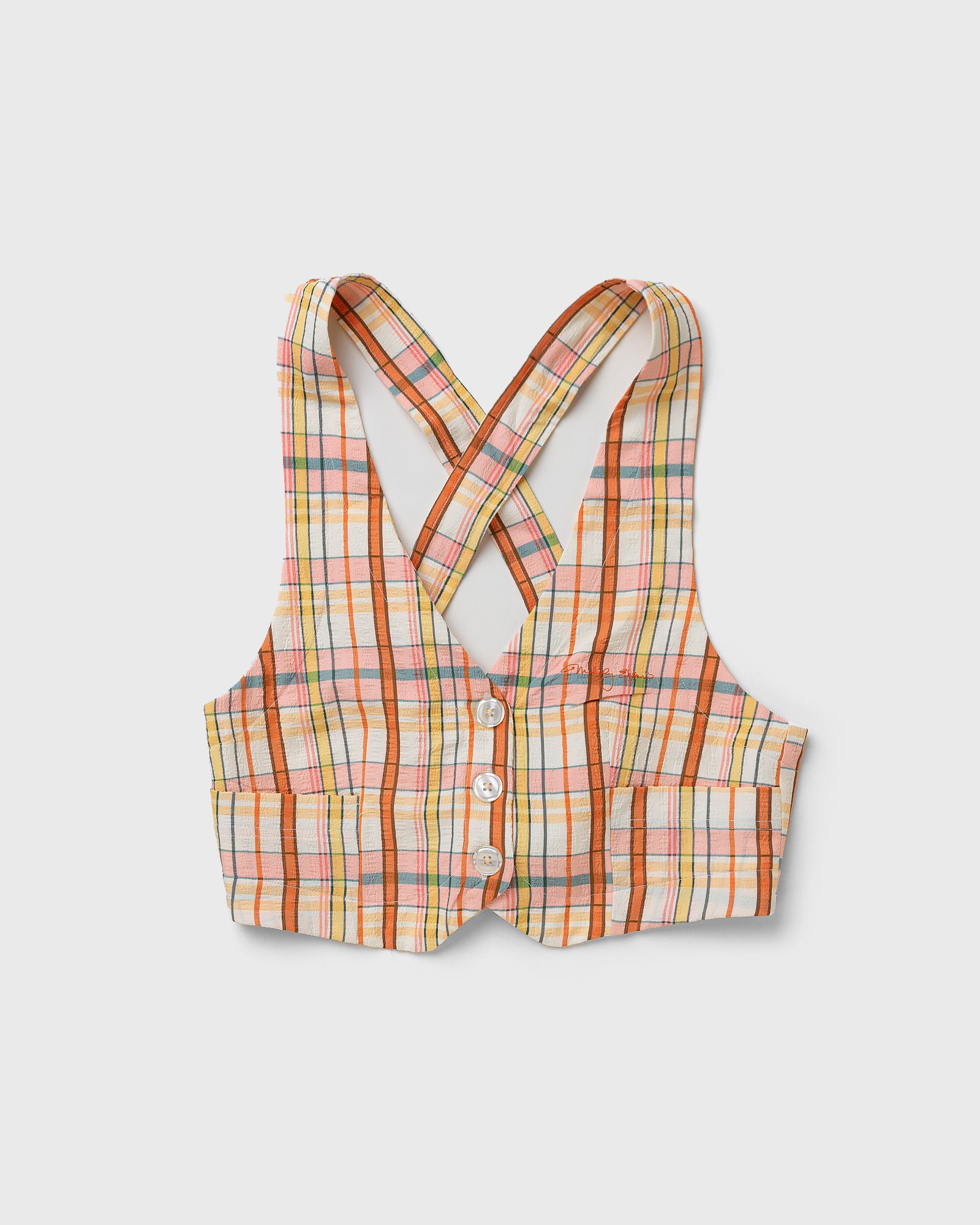 Claudia Plaid Vest
