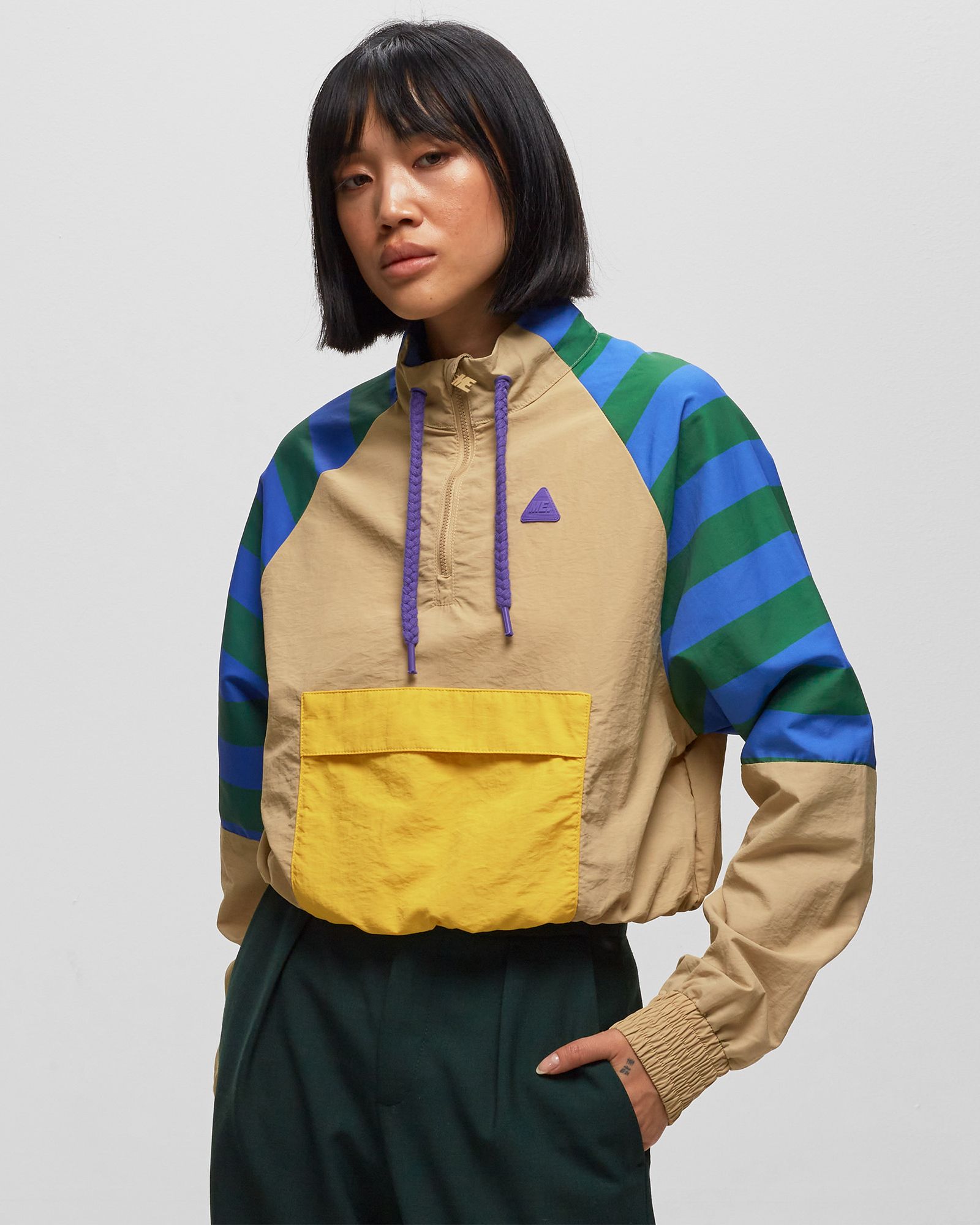 Cropped Nylon Windbreaker