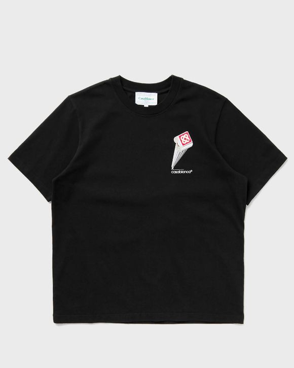Tシャツ・カットソー CASABLANCA Men T-shirt Black MPF25JTS001 05 Casablanca CASA WAY MOUNTAIN PRINTED T-SHIRT Black | BSTN Store
