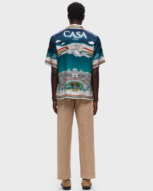 SHORT SLEEVE CUBAN COLLAR SHIRT