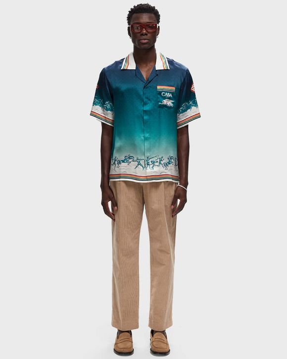 SHORT SLEEVE CUBAN COLLAR SHIRT