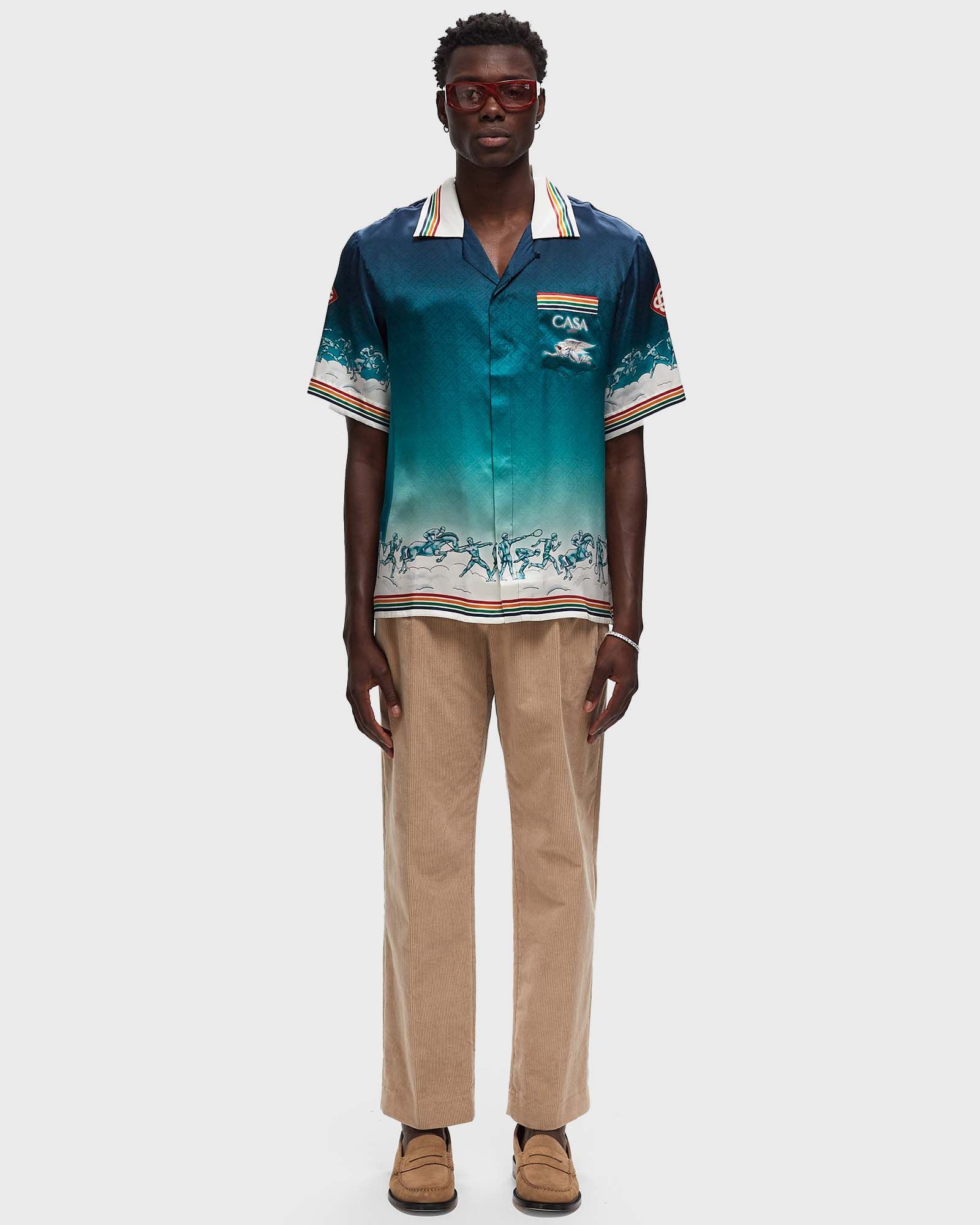 SHORT SLEEVE CUBAN COLLAR SHIRT