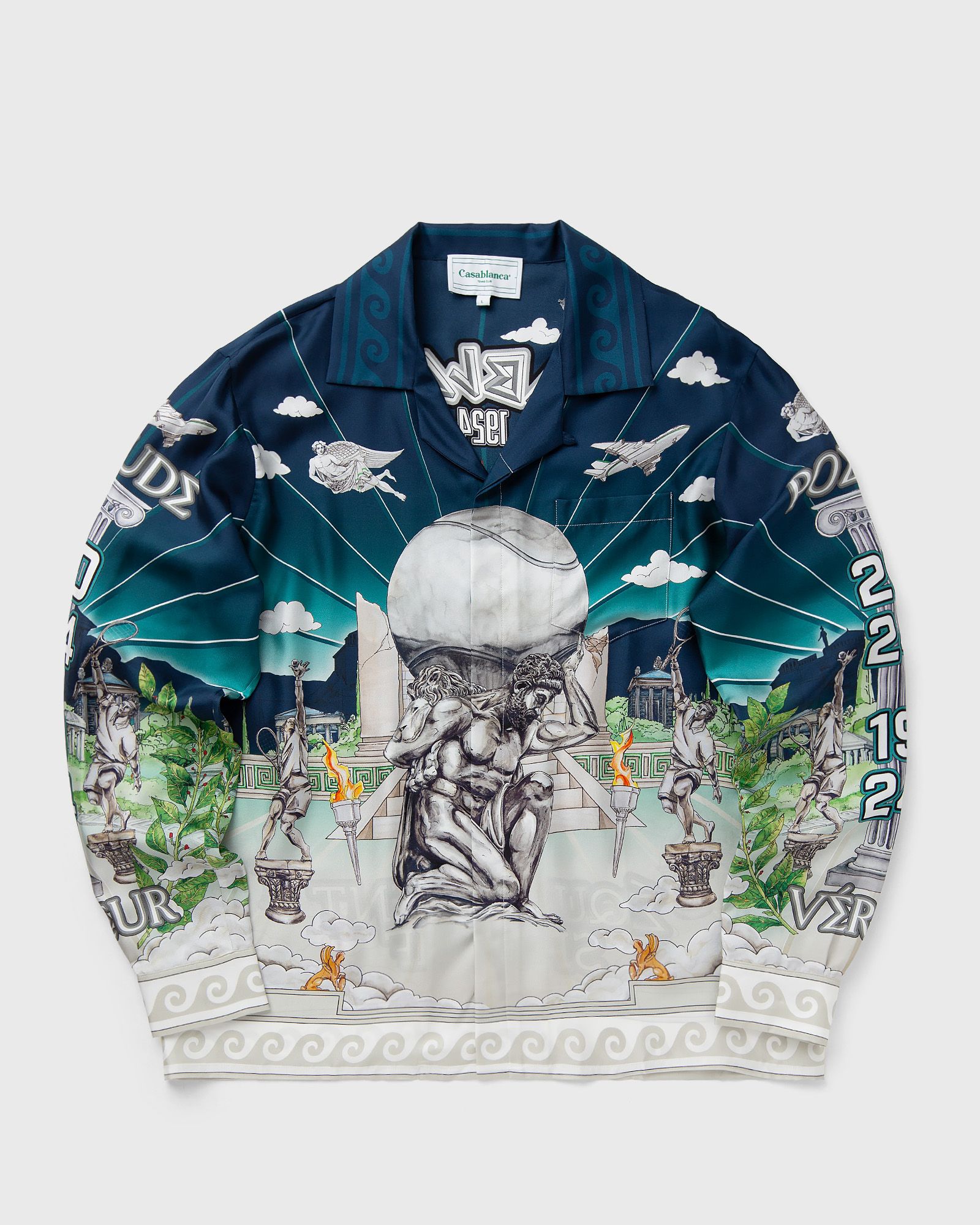 LONG SLEEVE CUBAN COLLAR SHIRT