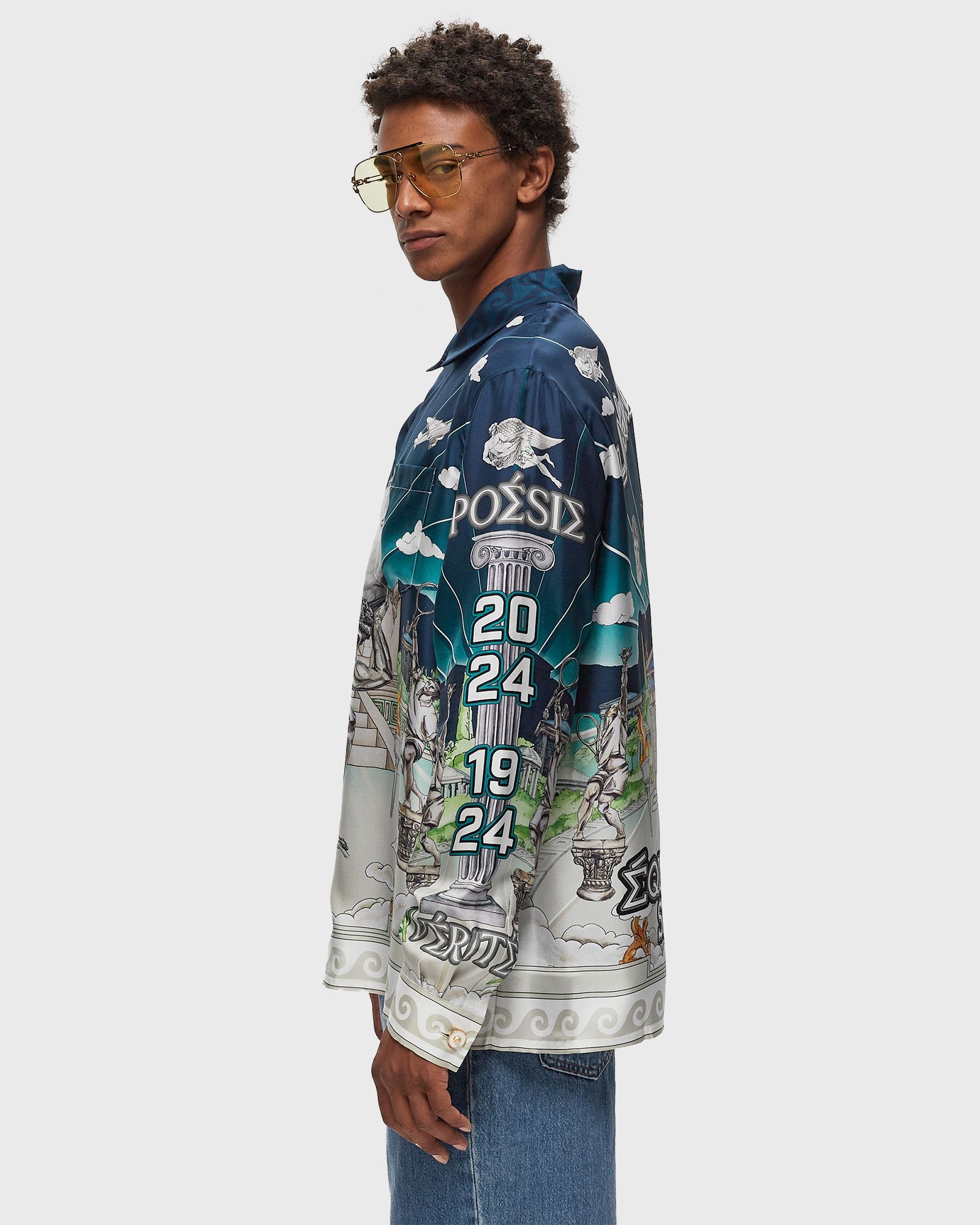 LONG SLEEVE CUBAN COLLAR SHIRT