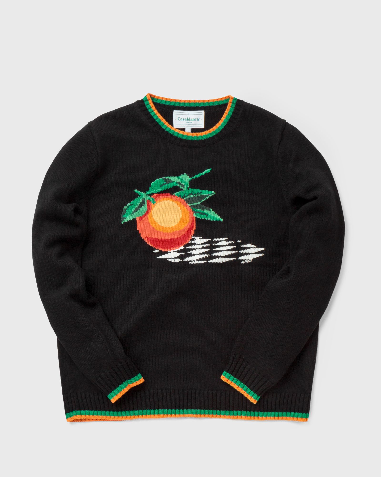 ORANGE INTARSIA SWEATER