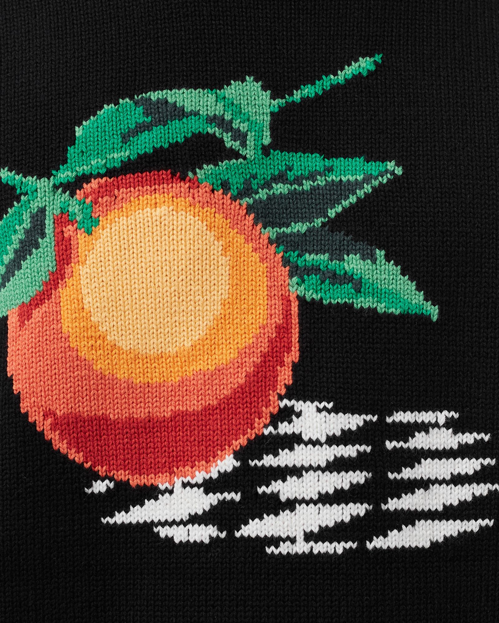 ORANGE INTARSIA SWEATER