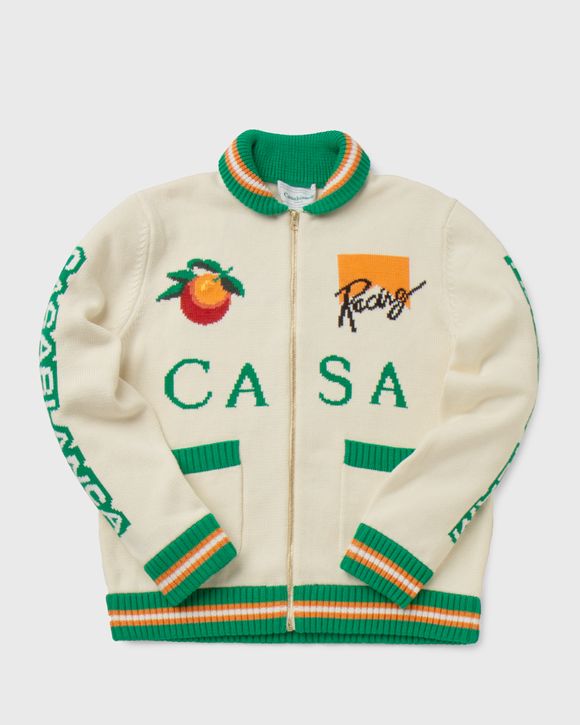 CASA RACING INTARSIA KNIT JACKET