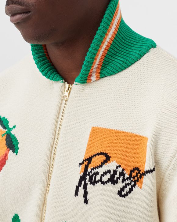 CASA RACING INTARSIA KNIT JACKET