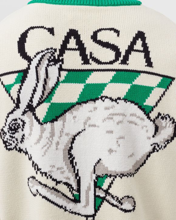 CASA RACING INTARSIA KNIT JACKET