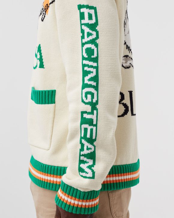 CASA RACING INTARSIA KNIT JACKET