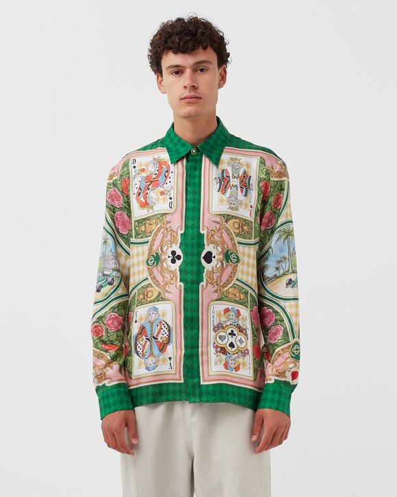 PRINTED SILK TWILL SHIRT