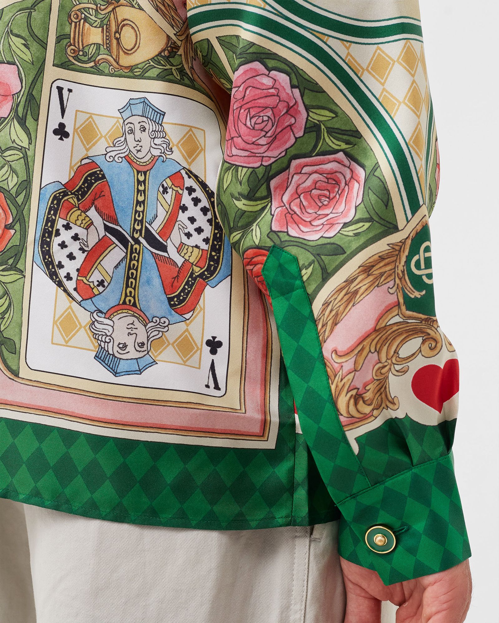 PRINTED SILK TWILL SHIRT