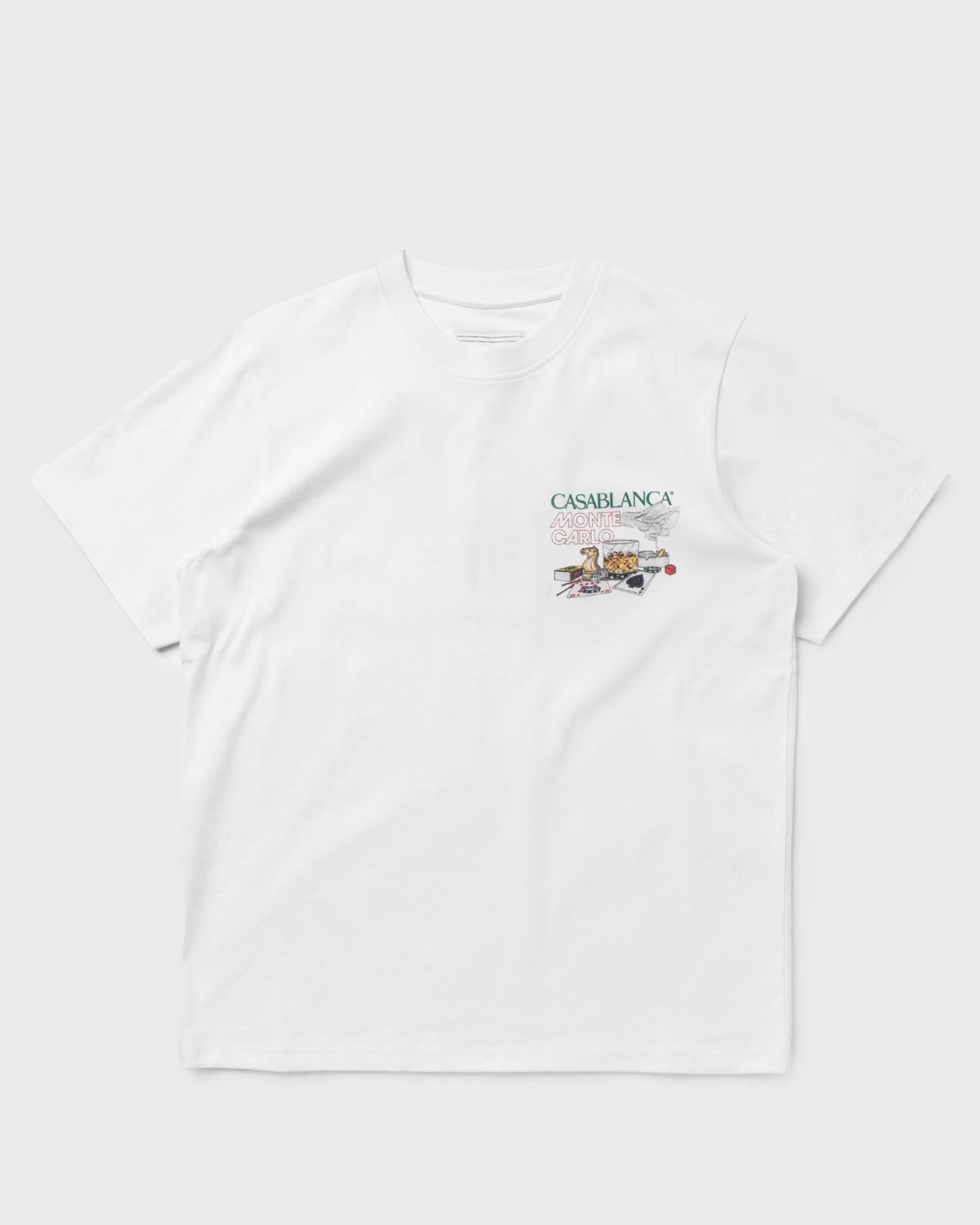 Casablanca WS25SK14401 関税送料込 Casablanca CASINO DOUBLE SIDED TEE White | BSTN Store