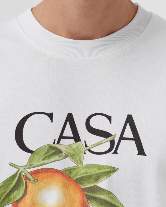 ORANGE PRINTED TEE