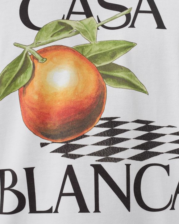 ORANGE PRINTED TEE