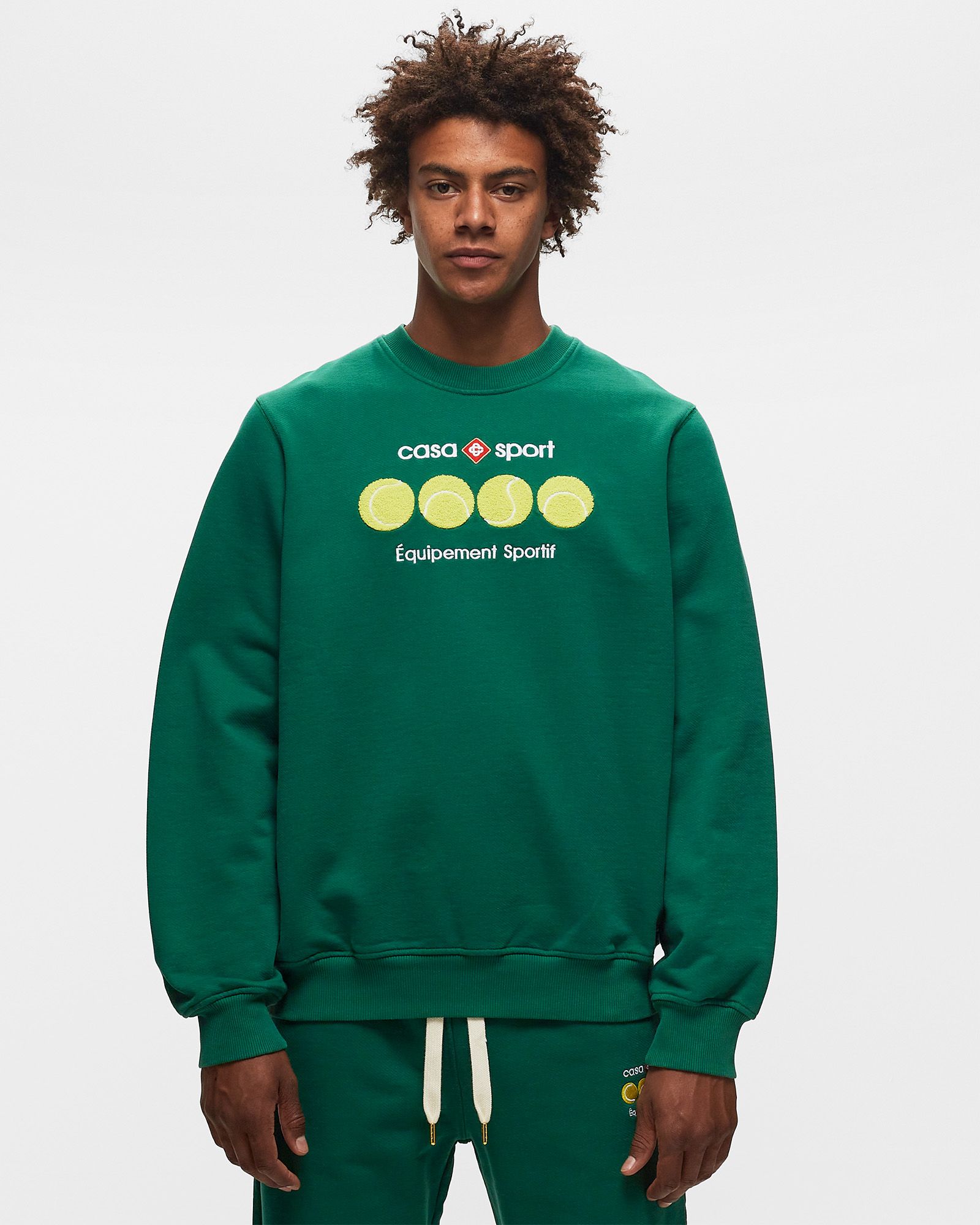 CASA SPORT TENNIS BALLS CHENILLE EMBROIDERED SWEAT