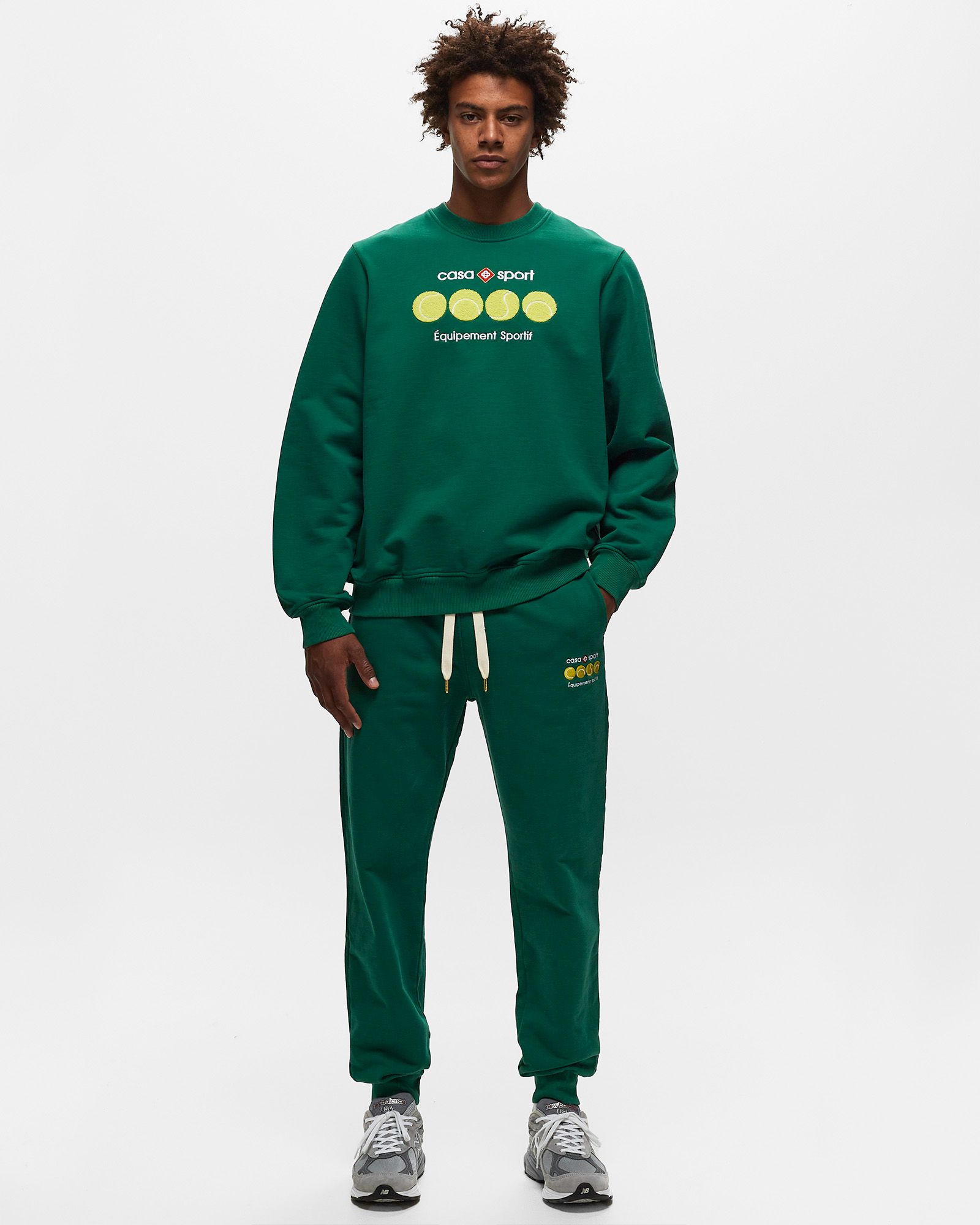 CASA SPORT TENNIS BALLS CHENILLE EMBROIDERED SWEAT