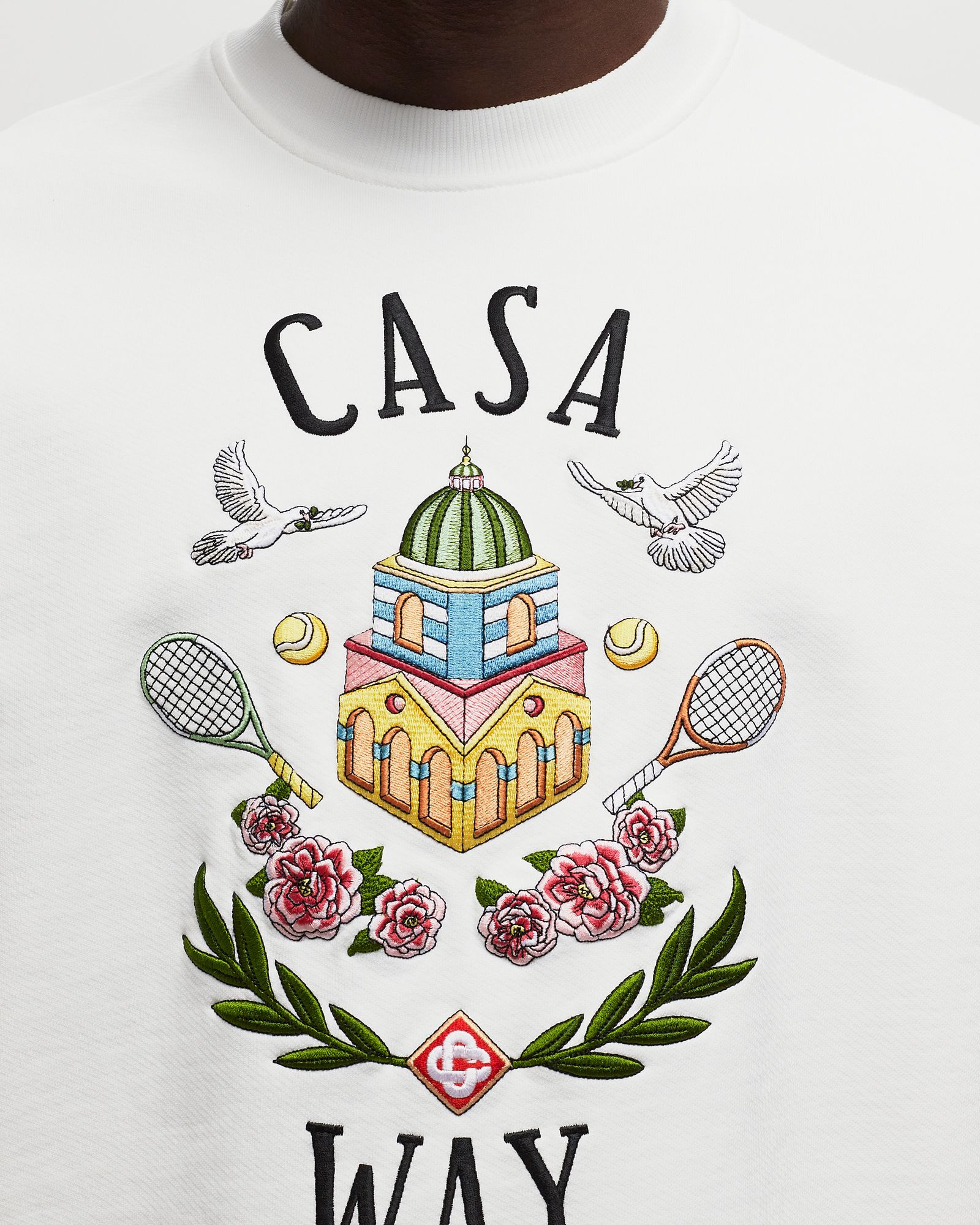 CASA WAY EMBROIDERED UNISEX SWEATSHIRT