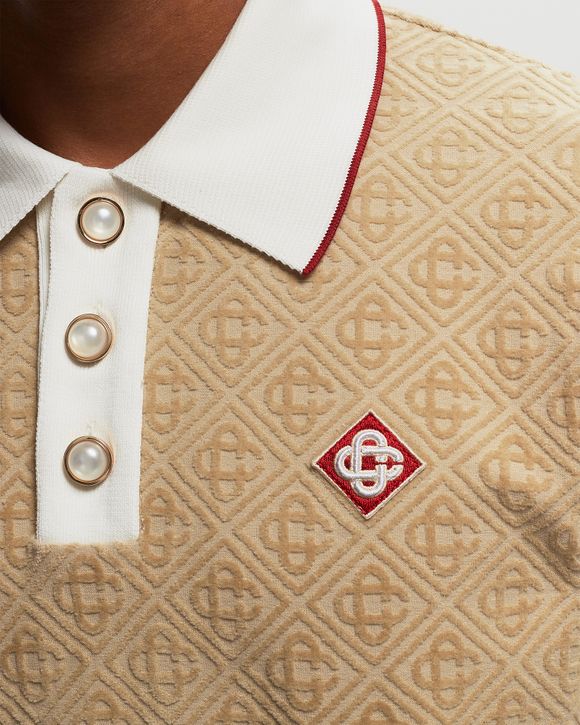 MONOGRAM VELOUR POLO