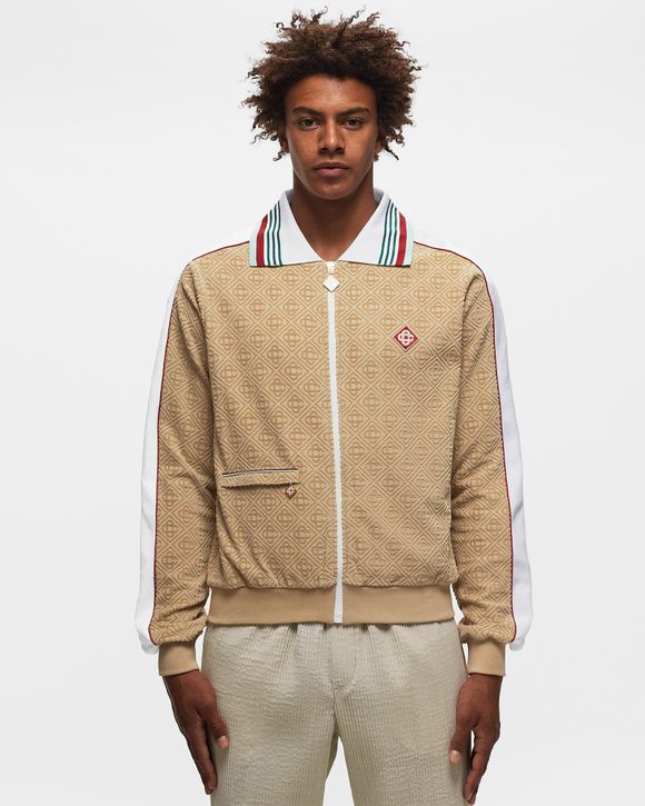 Casablanca MONOGRAM VELOUR JACKET Beige | BSTN Store
