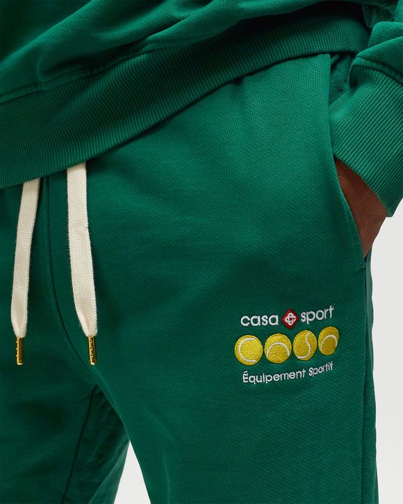 EMBROIDERED CASA SPORT TENNIS SWEATPANT Store Green BALLS Casablanca BSTN |