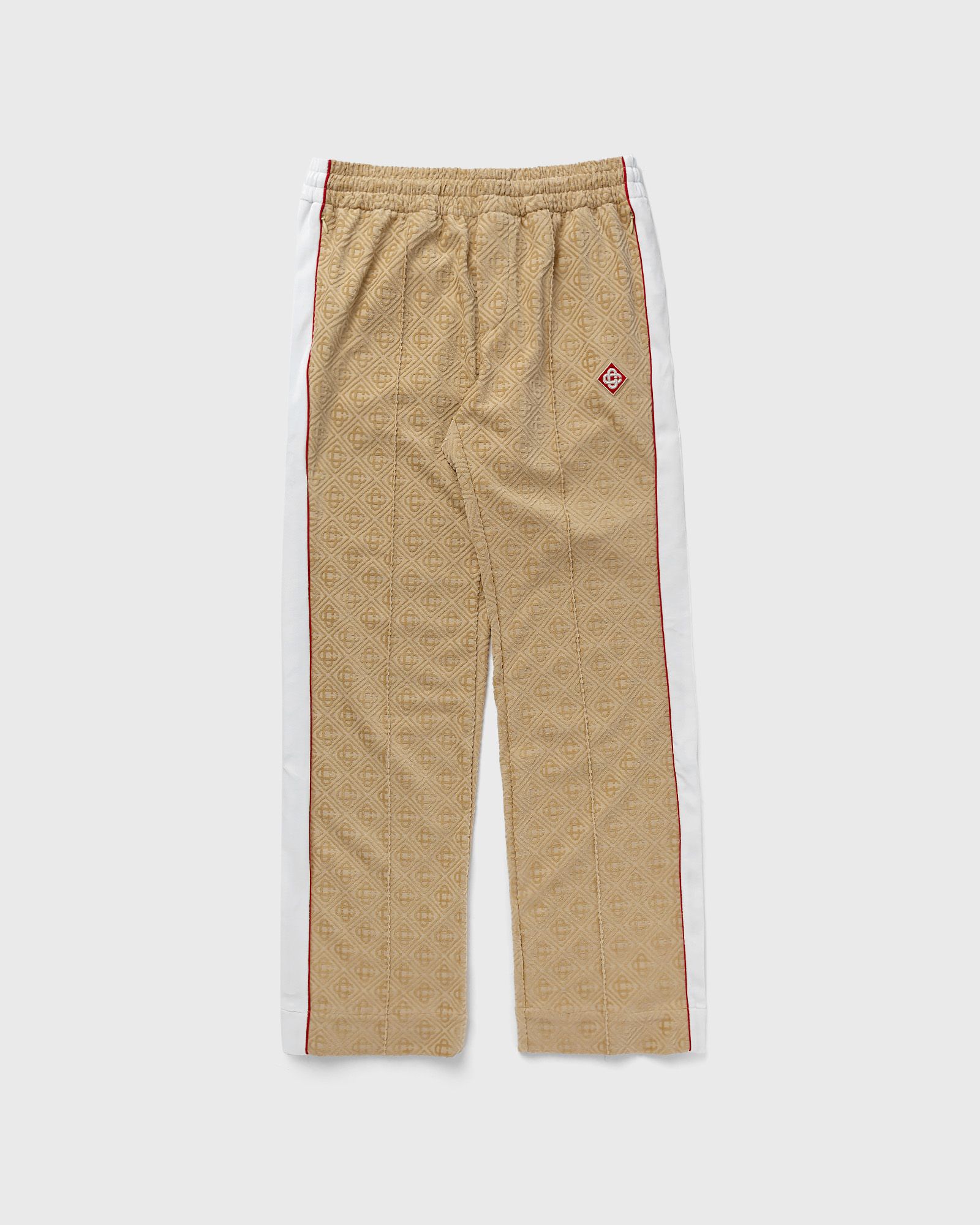 Casablanca - monogram velour track pant men track pants beige in größe:m