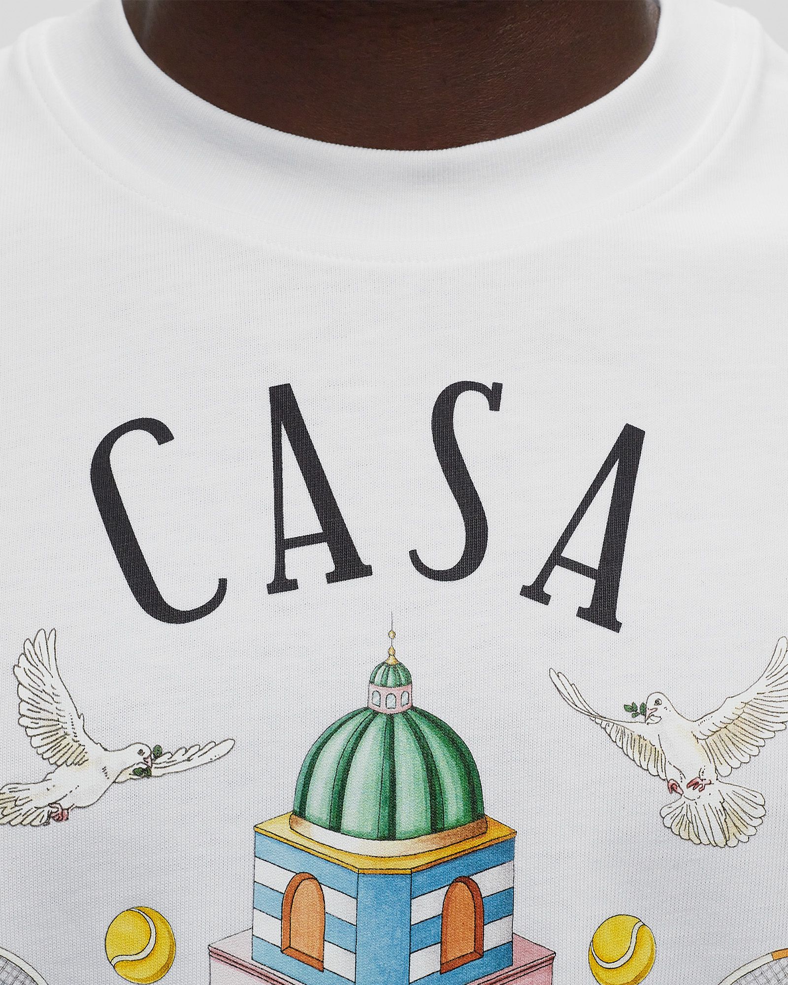 Casablanca CASA WAY PRINTED T-SHIRT Blue | BSTN Store