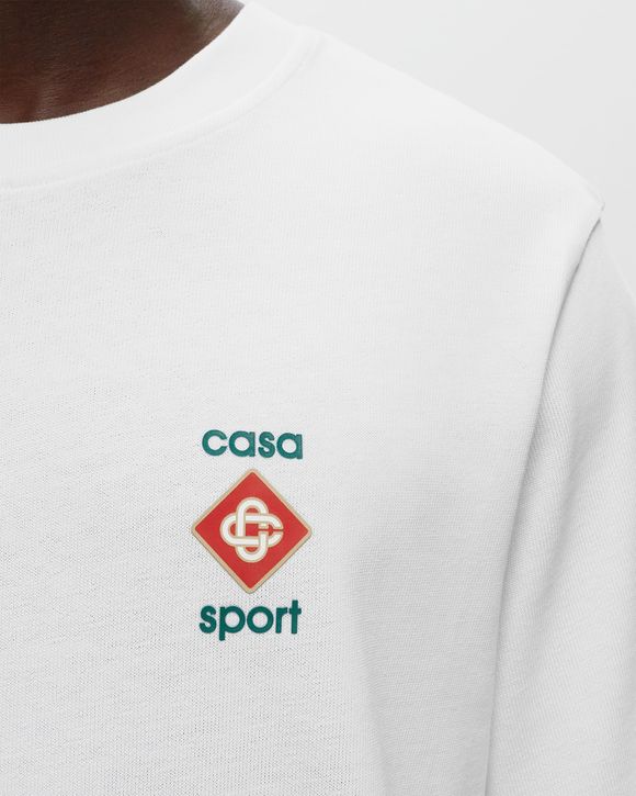 Casablanca CASA SPORT LOGO 3D PRINTED T-SHIRT White