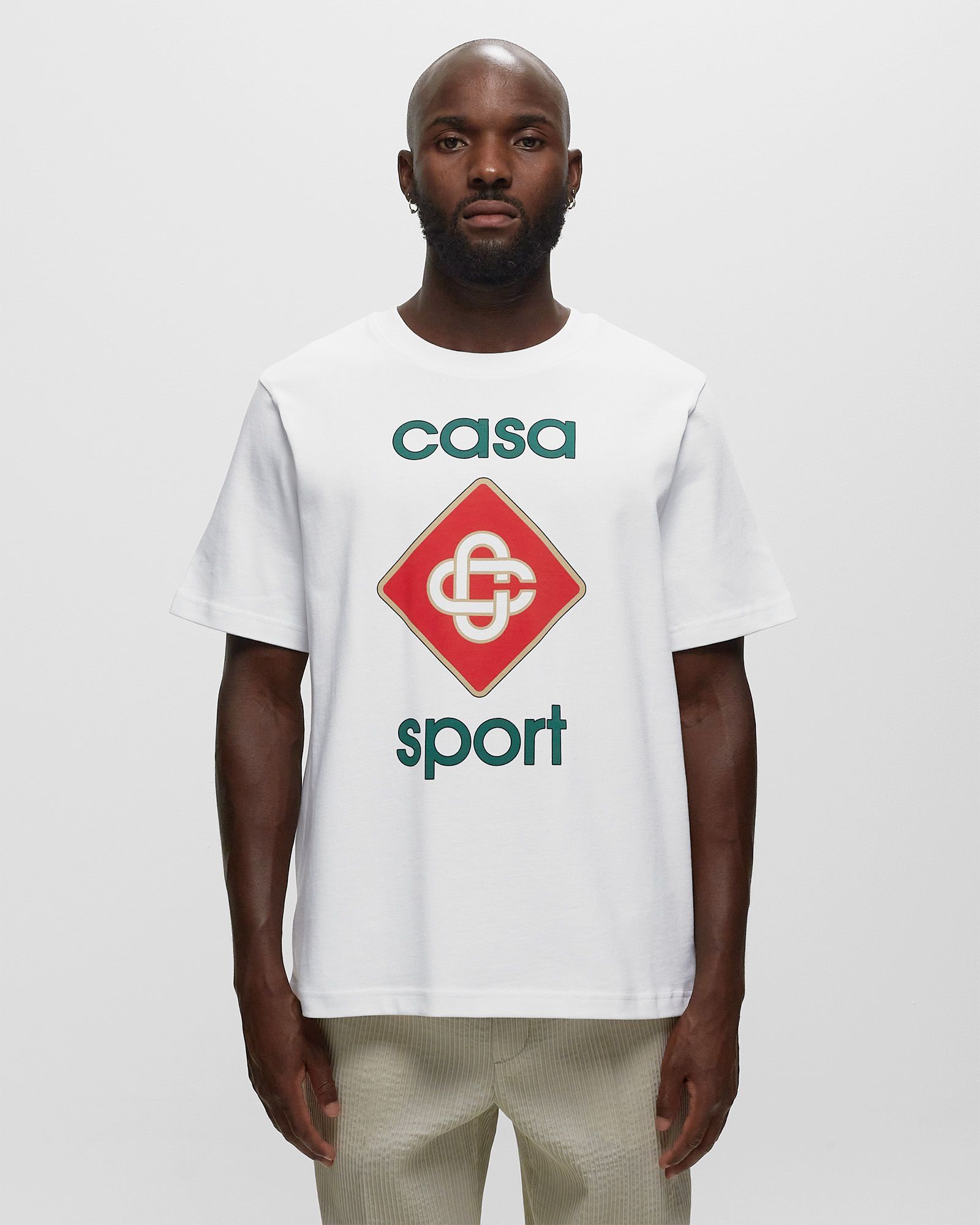 CASA SPORT LOGO SCREEN PRINTED T-SHIRT
