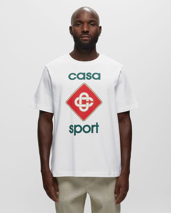 Casablanca CASA SPORT LOGO SCREEN PRINTED T-SHIRT White