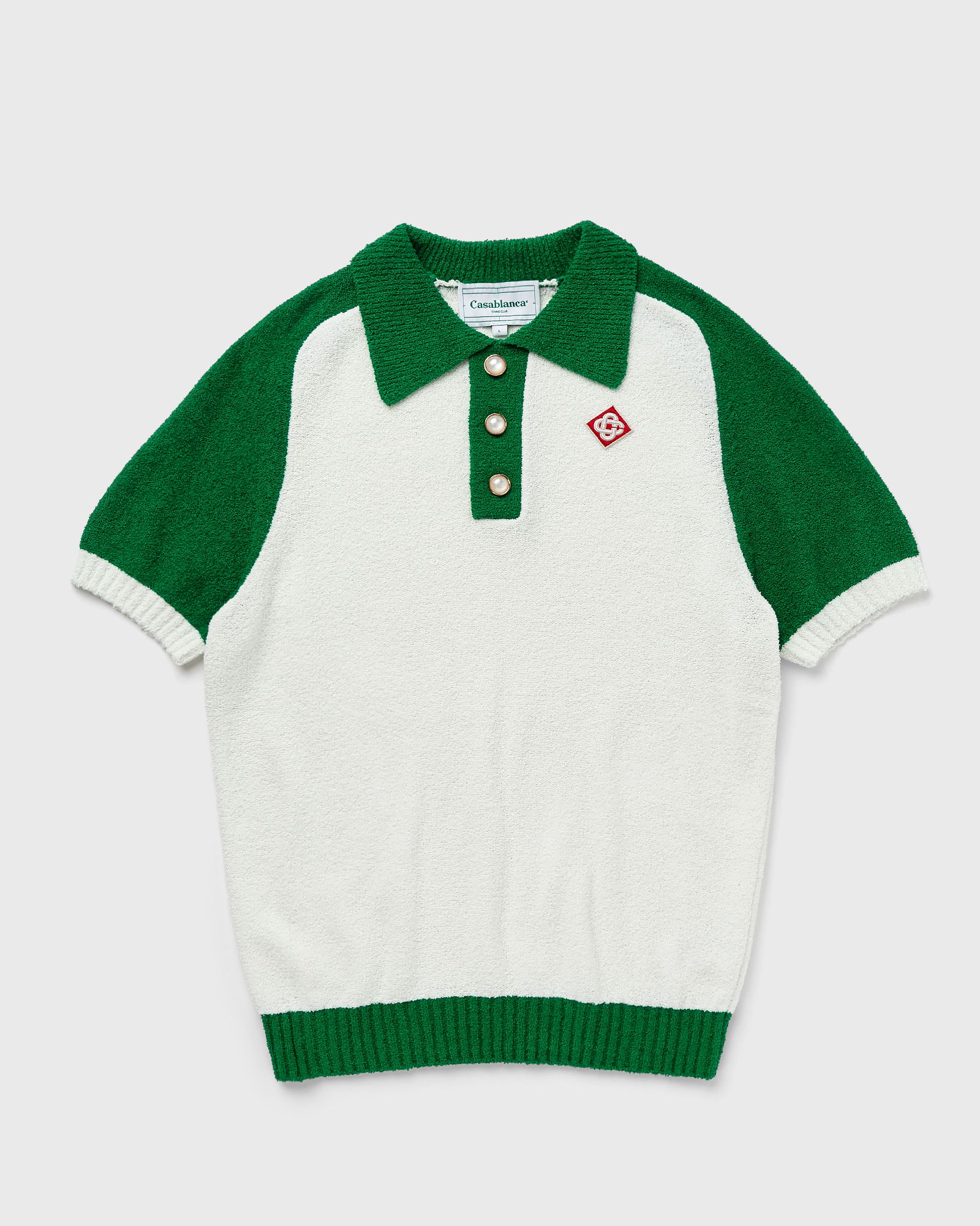 COLOUR BLOCKING BOUCLE POLO