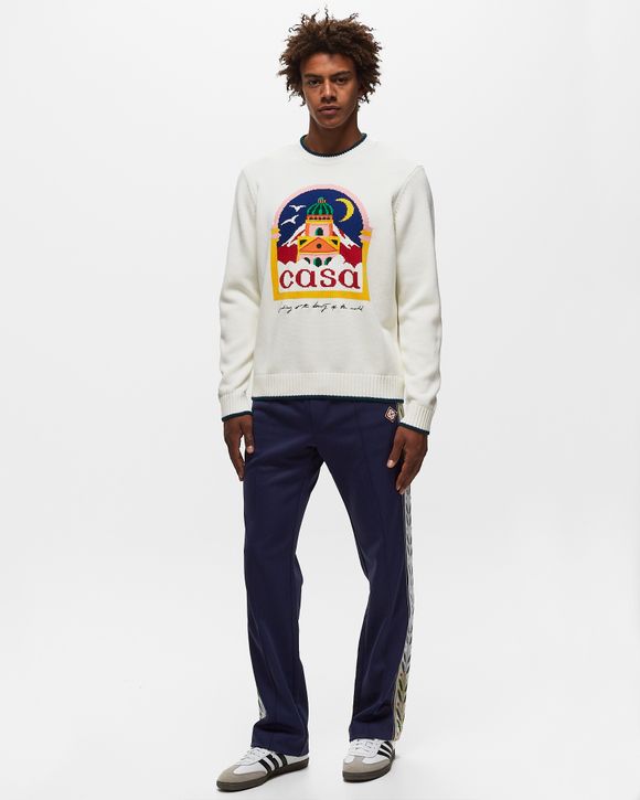 Casablanca WF23SK03201CASAWAY 関税送料込 Casablanca CASA INTARSIA JUMPER White | BSTN Store