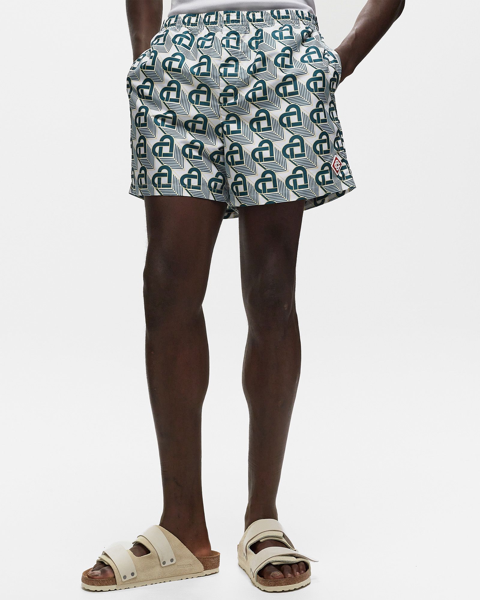 PRINTED SWIM TRUNKS